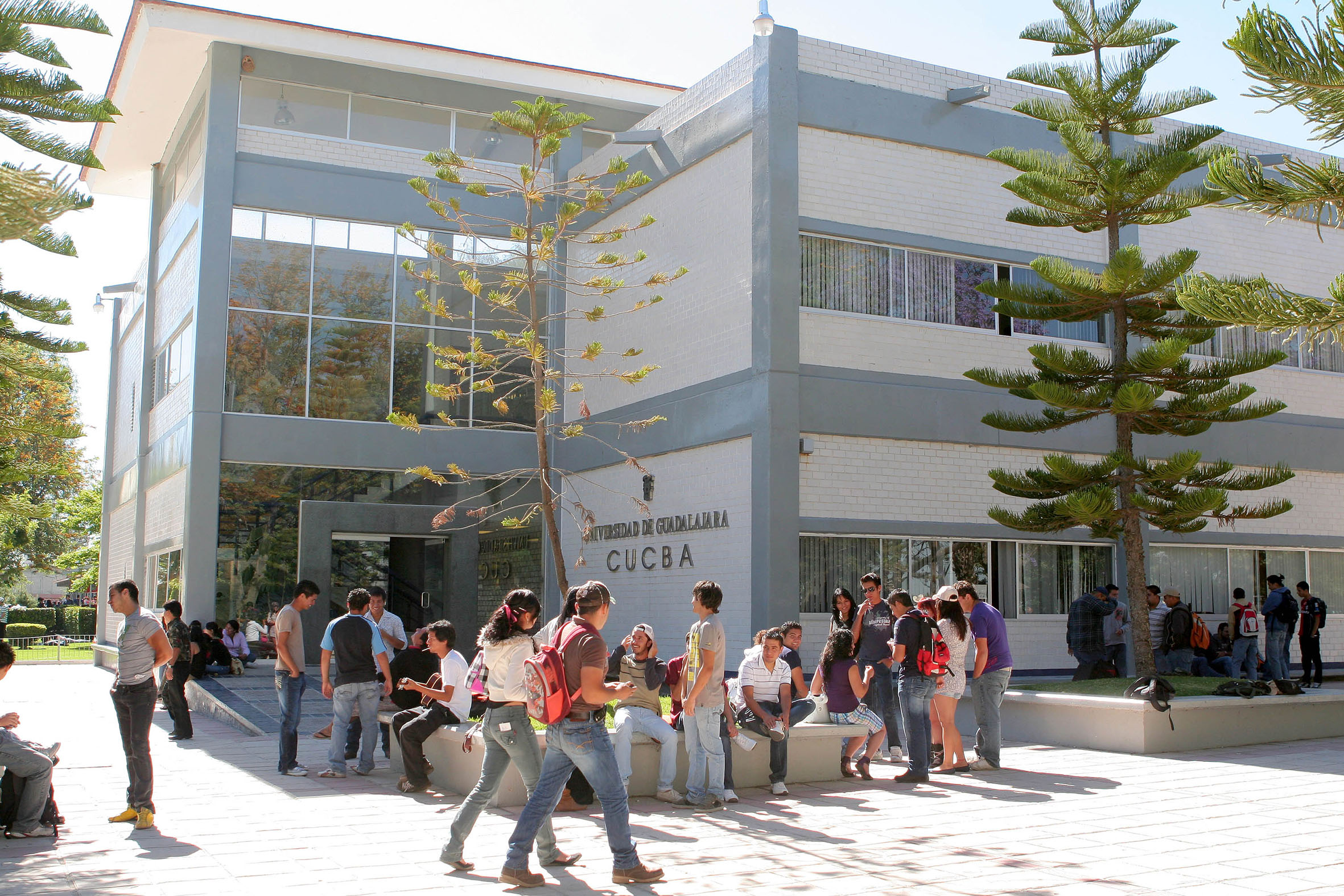 Alumnos ingresando a plantel escolar