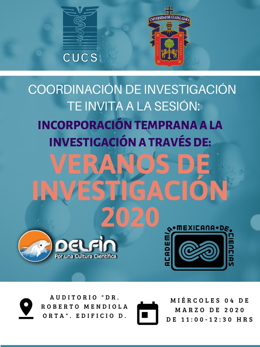 Cartel promocional de la sesión informativa