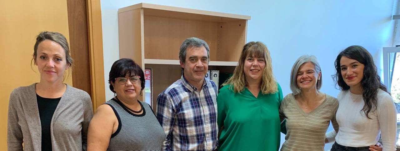 Equipo de Internacionalización de la Universidad de Málaga. Aparece la Dra. Lolita Valdez