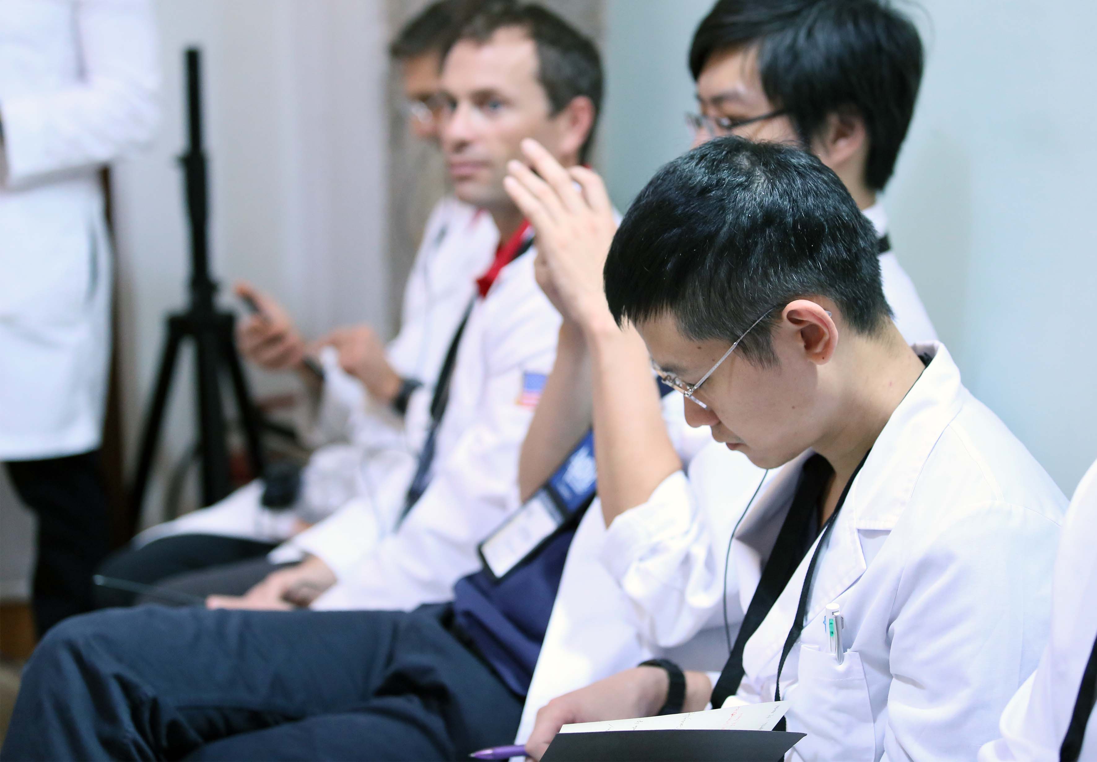 Estudiantes de medicina de intercambio