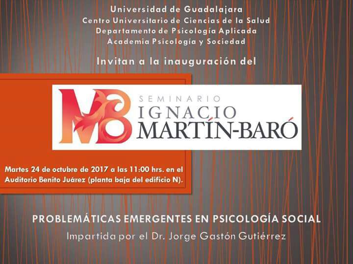 Cartel publicitario del Seminario Ignacio Martín Baró