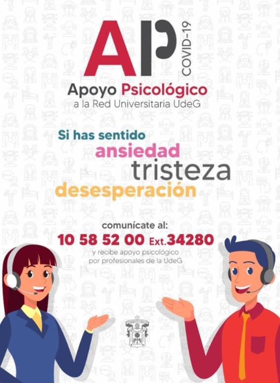 Banner promocional del servicio de Apoyo Piscologico ansiedad y tristeza