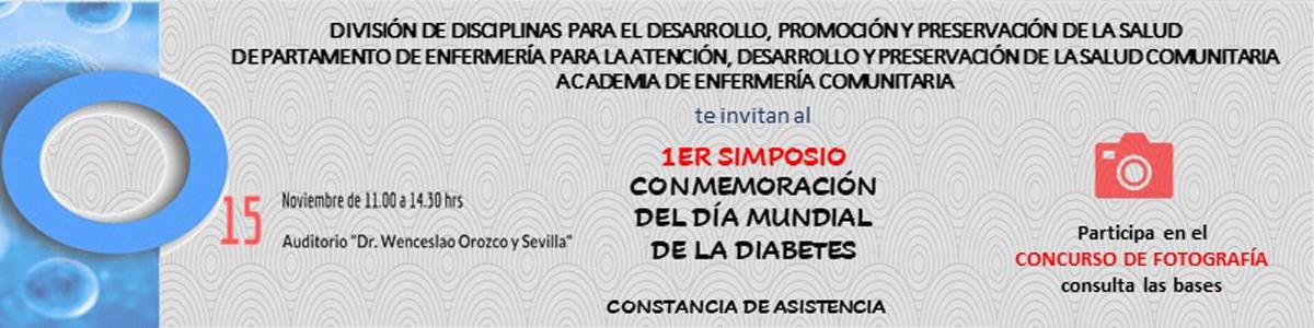 Banner promocional 1er. Simposio Día Mundial de la Diabetes