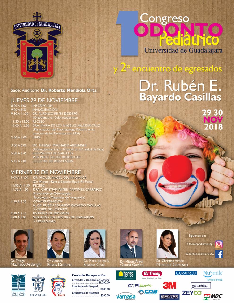 Programa del 1er. Congreso Odontopediátrico