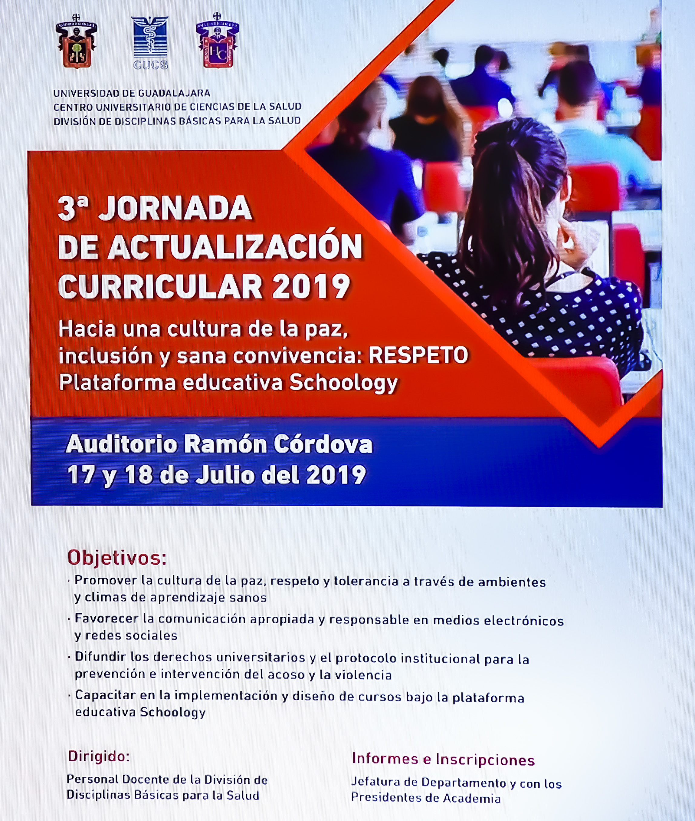 Cartel promocional de la 3a. Jornada Académica de Actualización Curricular