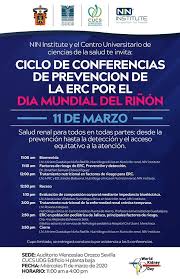 Cartel publicitario del Ciclo de Conferencias por el Día Mundial Riñón