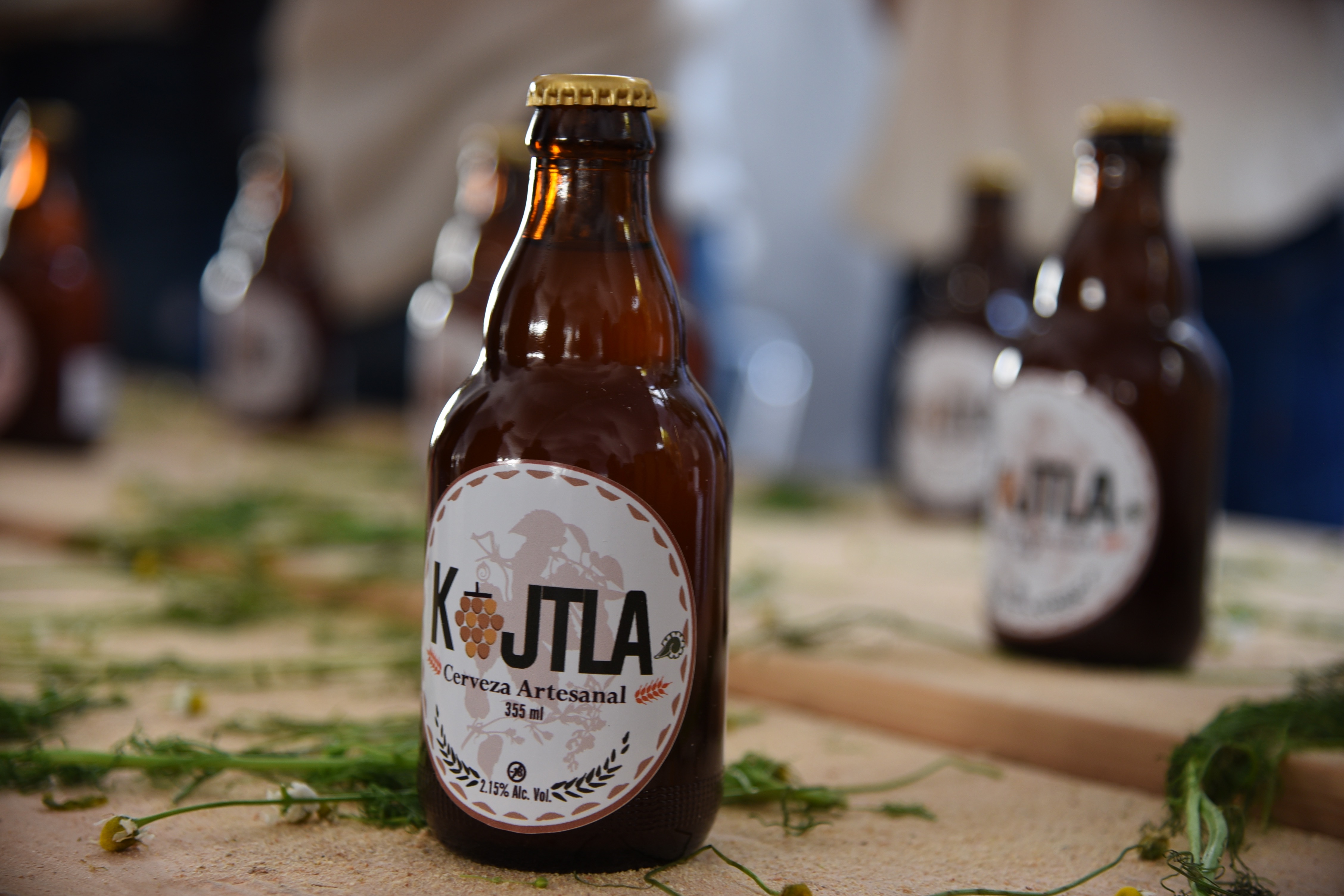 Exhibición de bebida embotellada