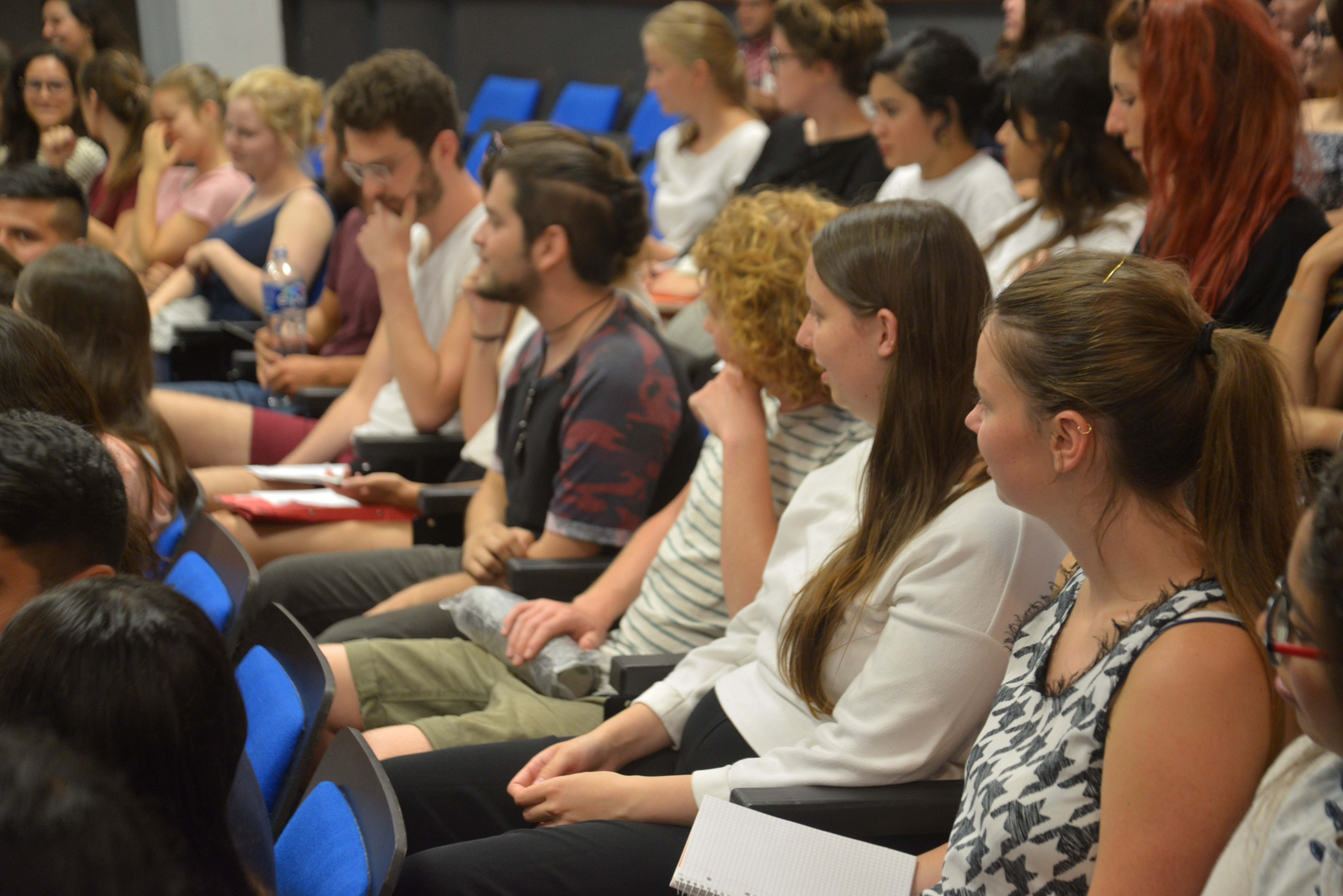 Alumnos de movilidad en acto de bienvenida