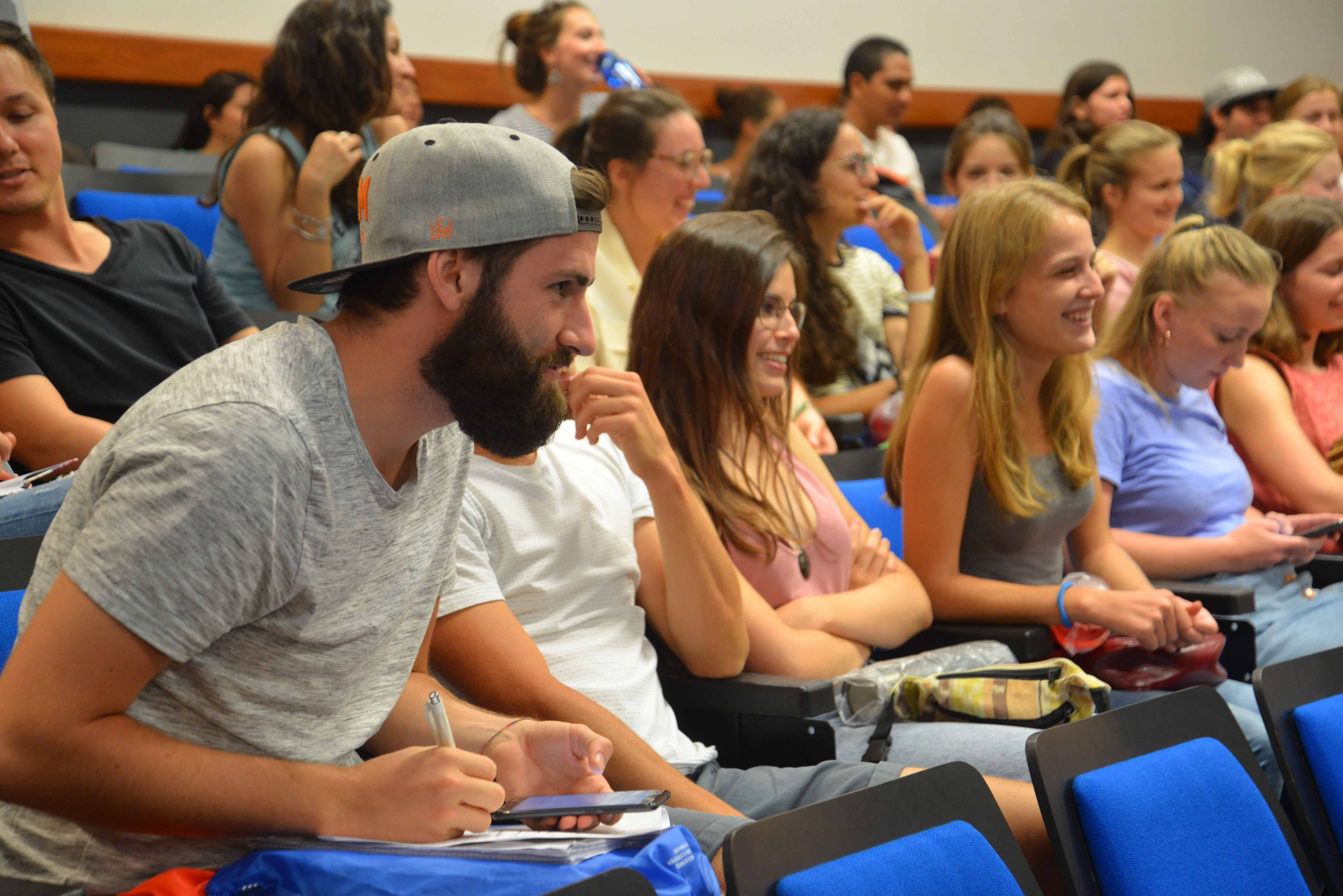 Alumnos de movilidad en acto de bienvenida