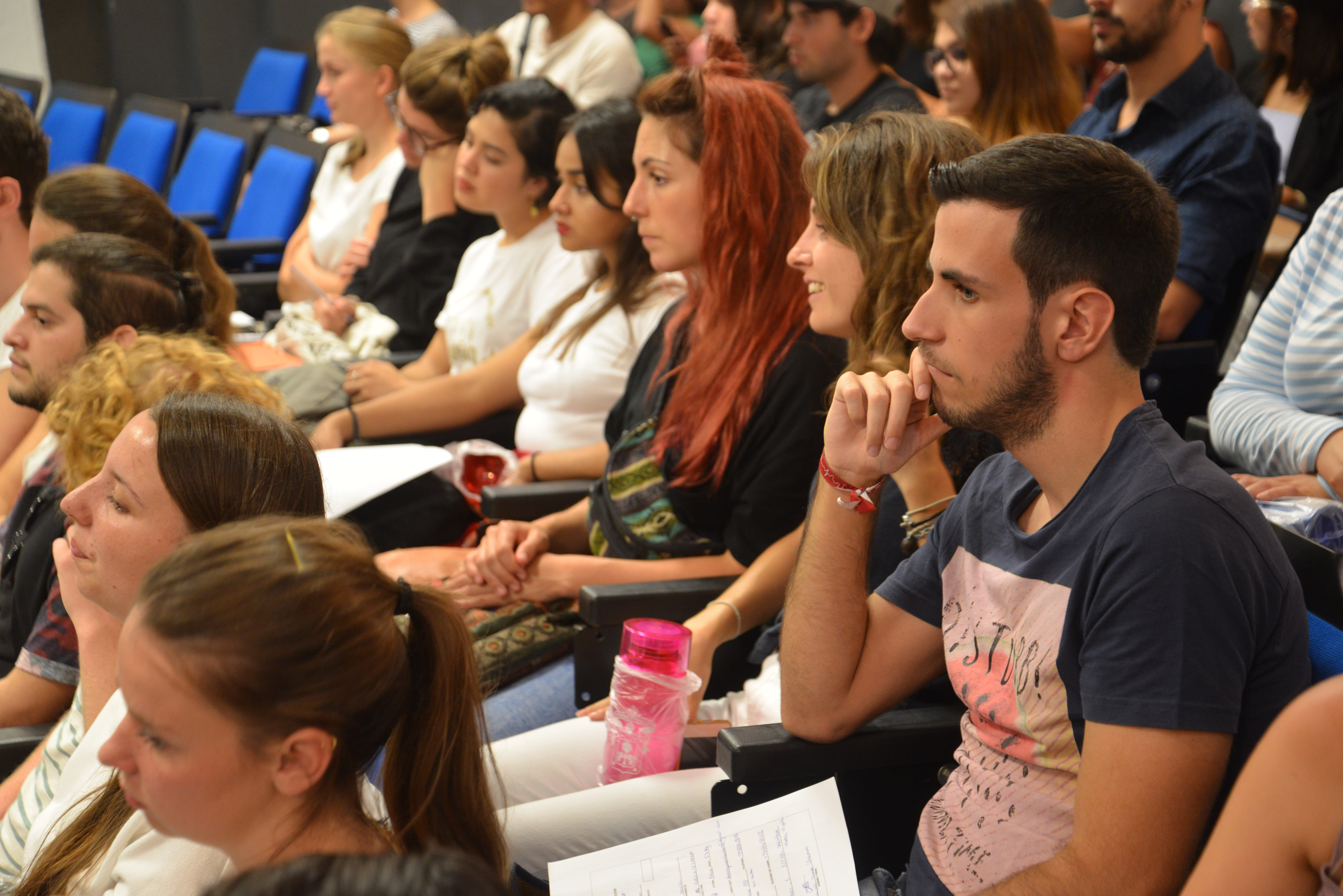 Alumnos de movilidad en acto de bienvenida