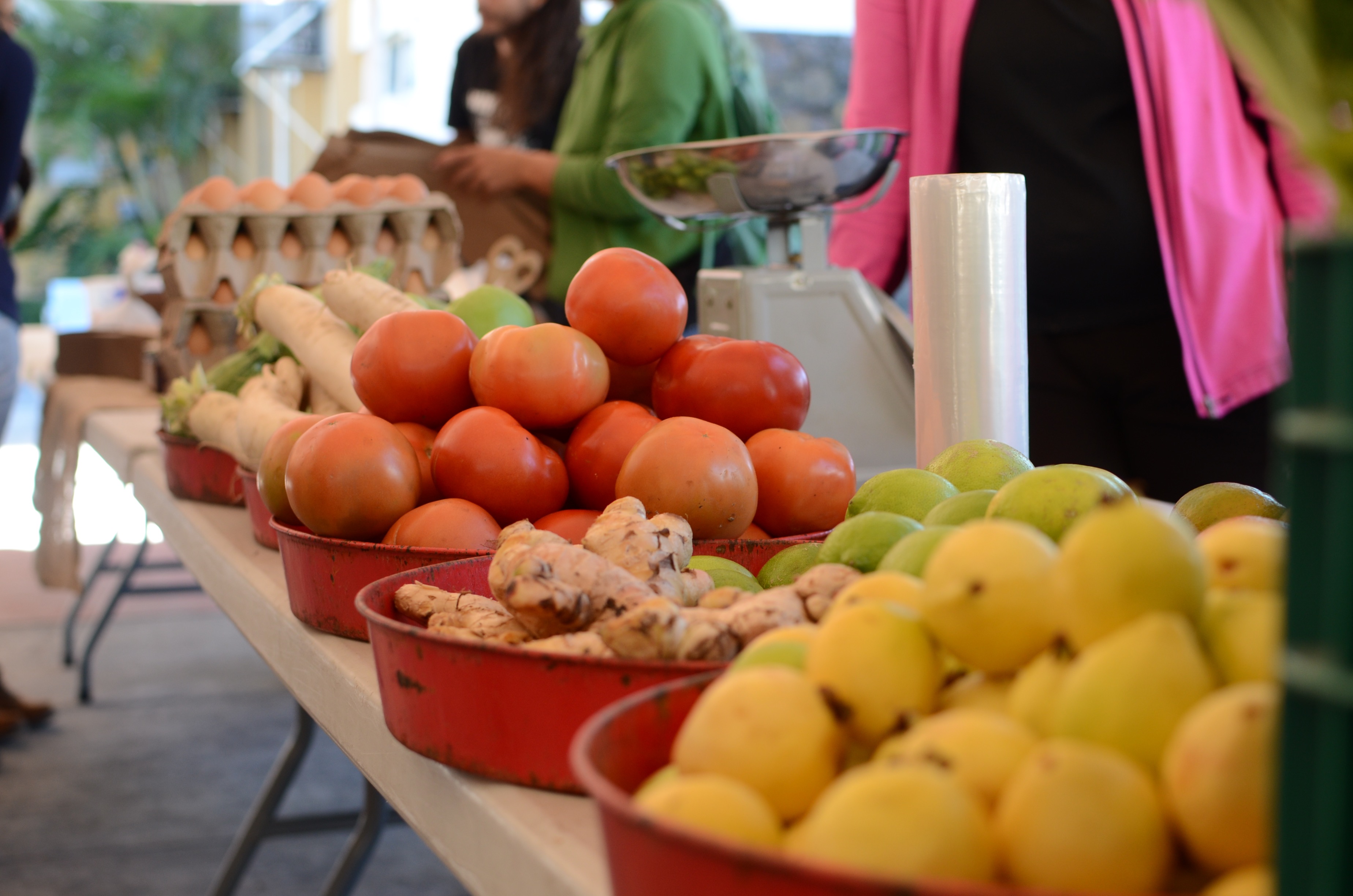 Frutas y verduras a la venta