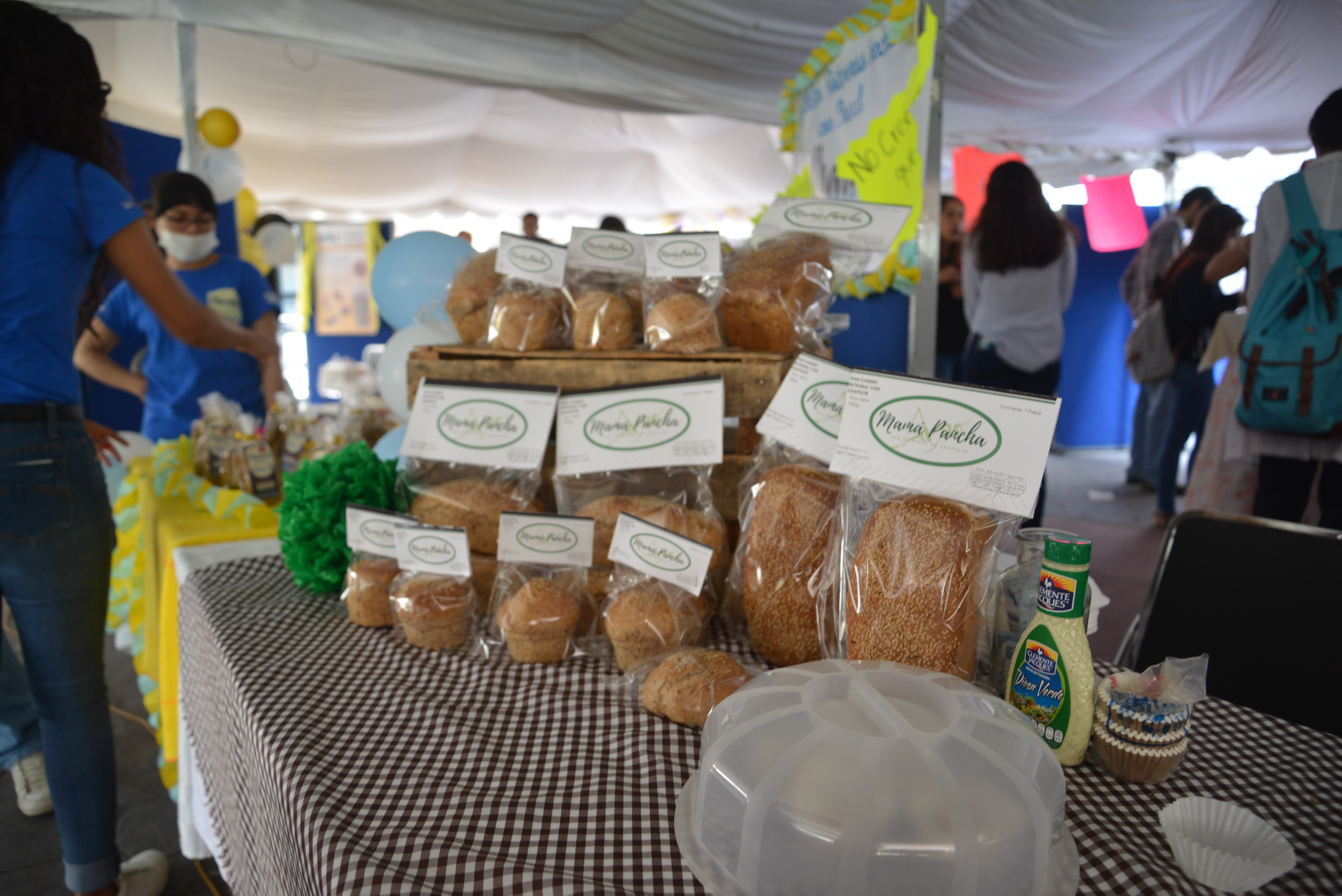 Productos empacados en exhibición