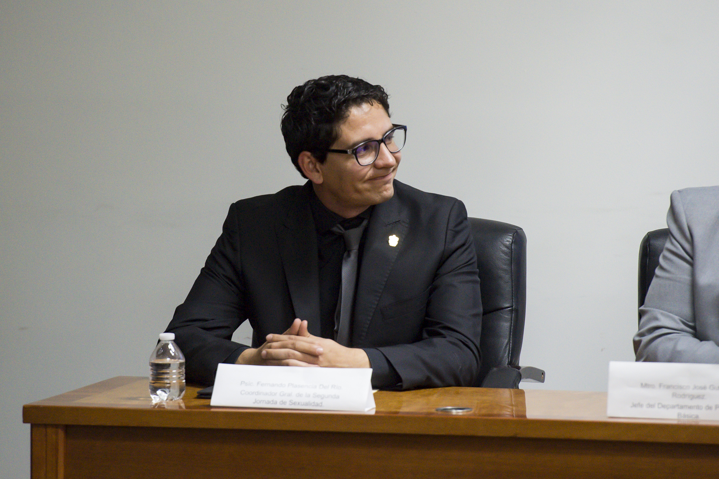 Lic. Fernando Plascencia, organizador del evento en el presídium