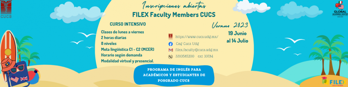 Verano-2023 del programa de inglés para académicos y alumnos de posgrado FILEX Faculty Members CUCS