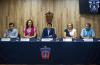 Miembros del presídium en la rueda de prensa