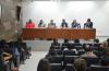 Miembros del presídium y asistentes. Toma desde el fondo del auditorio