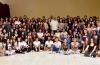 Foto panorámica del extenso grupo de participantes en Expo Forense