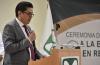 Rector CUCS dirigiendo mensaje ante docentes del IMSS