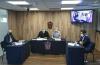 Mesa de participantes en rueda de prensa