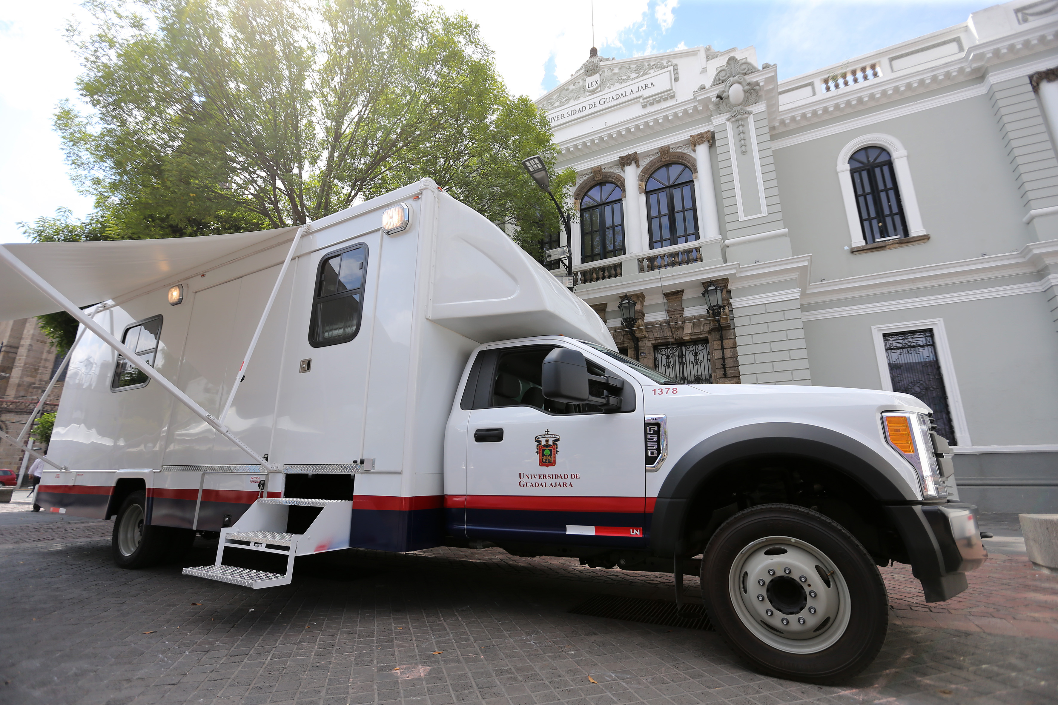 Unidad móvil, vista exterior 