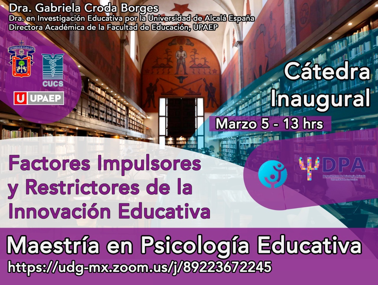 Banner promociona de la conferencia magistral